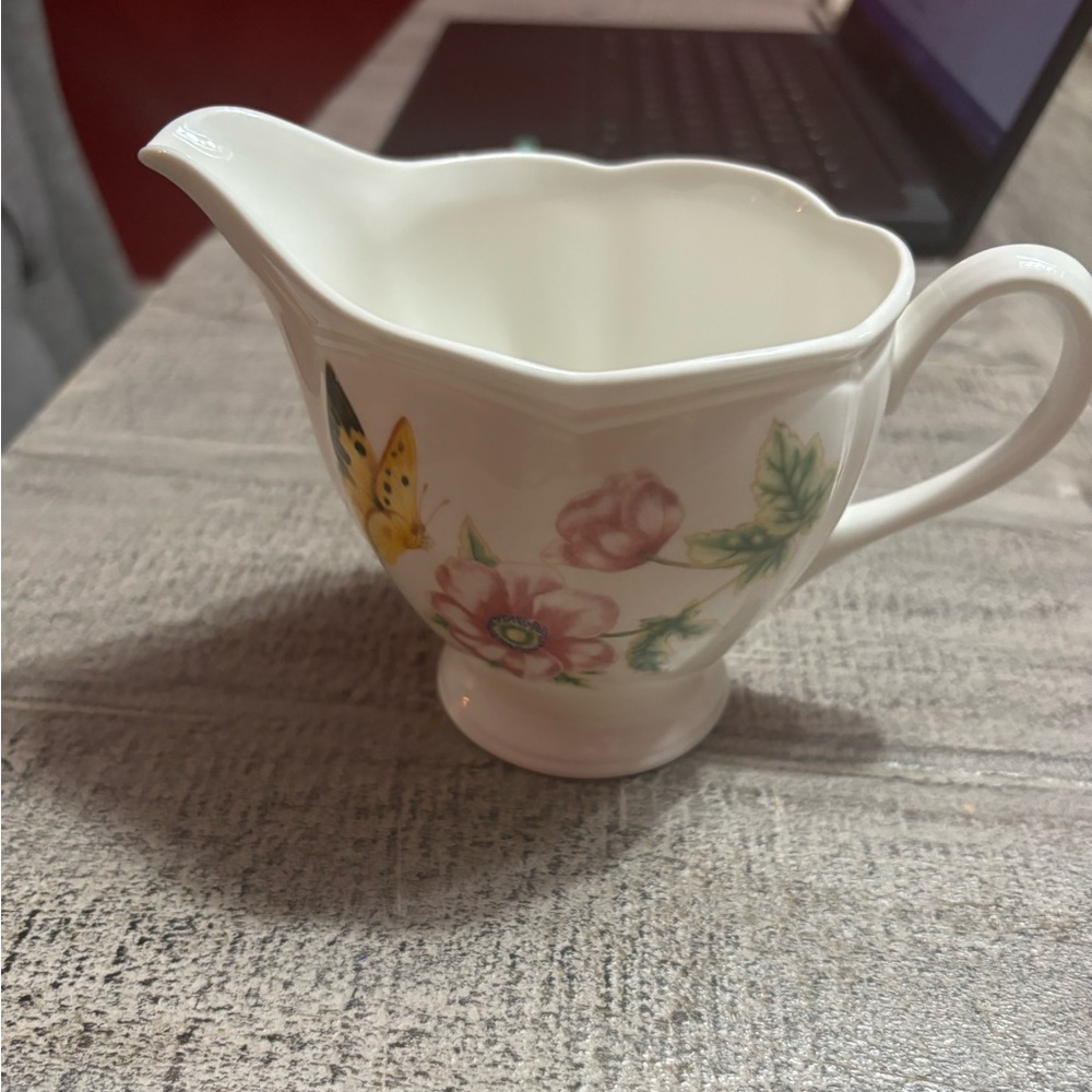 Vintage Lenox Butterfly Meadow Creamer